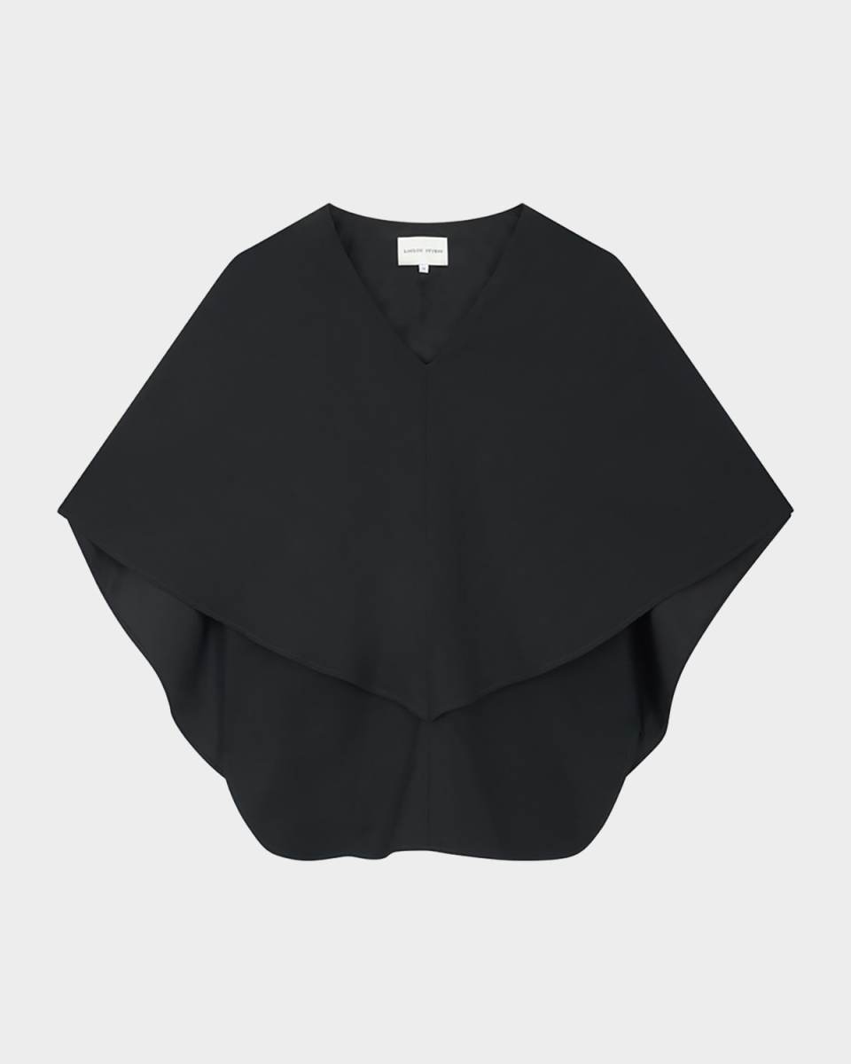 Arona V-Neck Cape Blouse